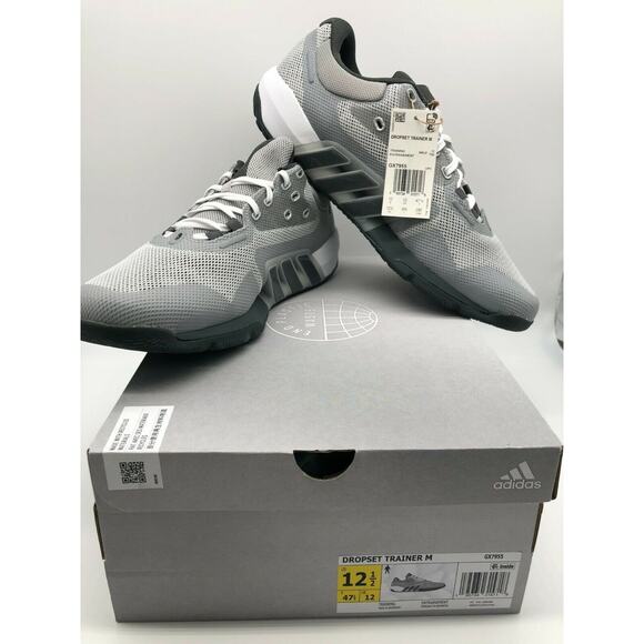 Adidas Men's Dropset Trainer Cement Grey Three Cloud White GX7955 Size 12.5.📦 - Picture 1 of 12